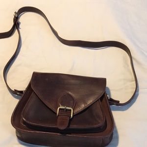 JOYN brown leather purse